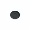 REGENT STONEWARE CAP. & LONG BLACK DOUBLE WELL SAUCER MATT BLACK, (140MM:D) EA.