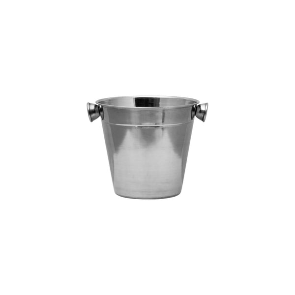 BAR BUTLER ICE BUCKET WITH KNOB HANDLES ST STEEL, 1LT (135X140MM DIA)