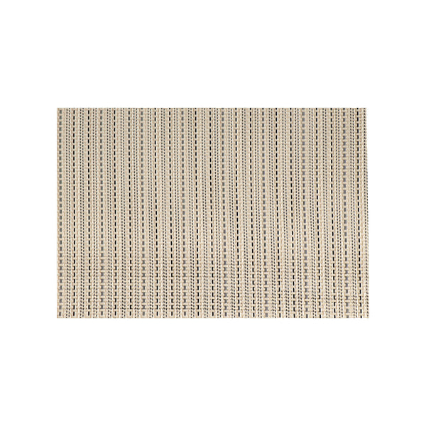 REGENT PLACEMAT WOVEN PVC BLACK/WHITE, (450X300MM)