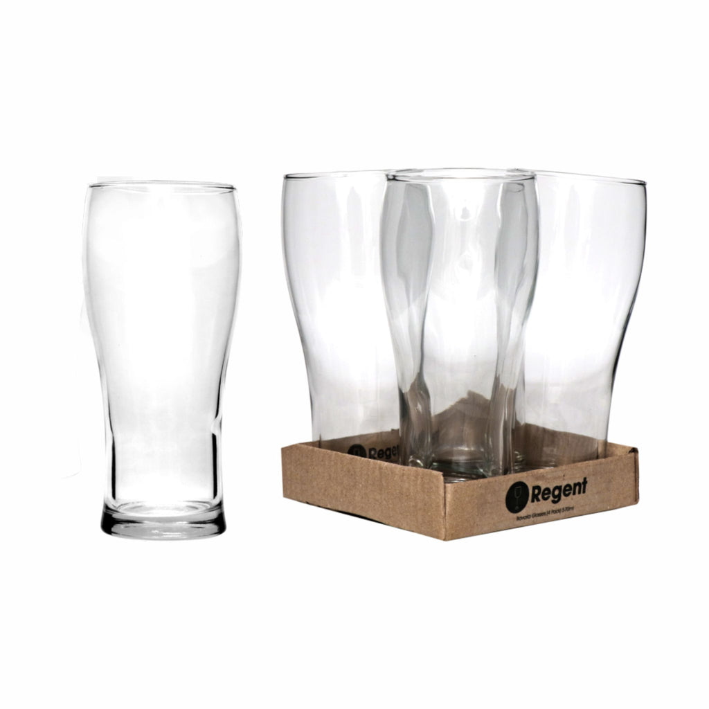 REGENT BAVARIA BEER GLASS 4 PACK, (570ML)