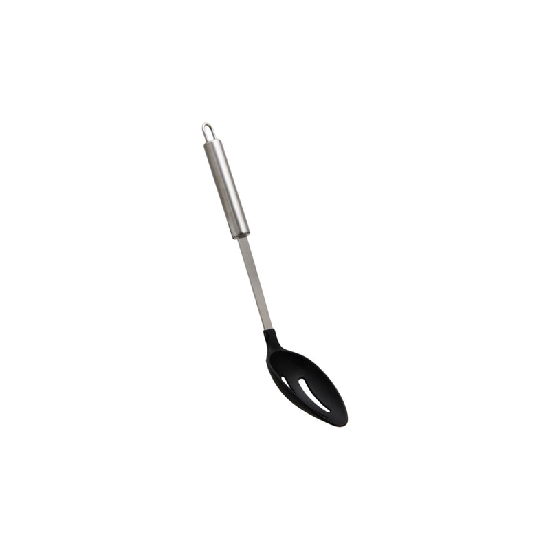 REGENT KITCHEN NYLON SLOTTED SPOON WITH ST STEEL HANDLE, (330X62X60MM)