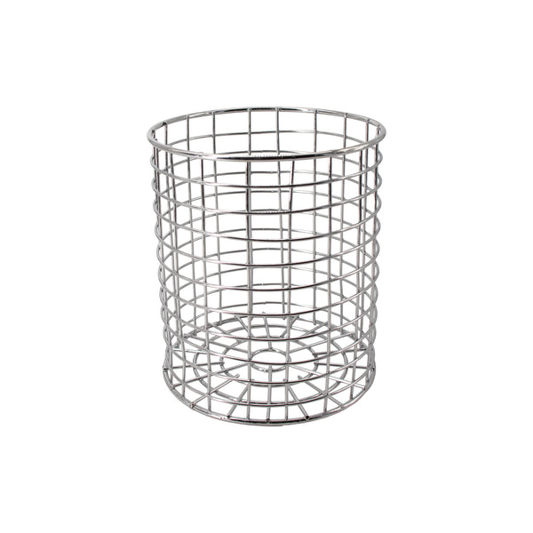 REGENT CHROME ROUND WIRE UTENSIL HOLDER, (180X150MM DIA)