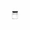 REGENT GLASS HEXAGONAL JAR WITH BLACK LID 12 PACK, 85ML (72X50MM DIA)