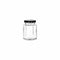 REGENT GLASS HEXAGONAL JAR WITH BLACK LID 12 PACK, 130ML (80X55X55MM)
