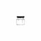 REGENT GLASS HEXAGONAL JAR WITH BLACK LID 12 PACK, 60ML (53X50X50MM)