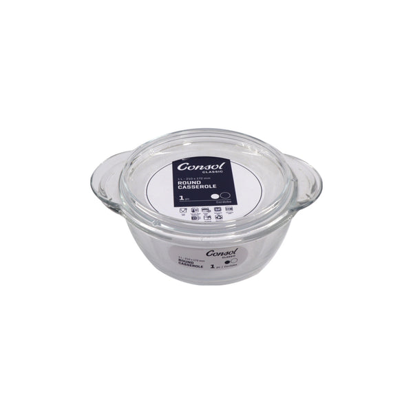 CONSOL CORDOBA ROUND CASSEROLE, 1LT (89X210X172MM DIA)