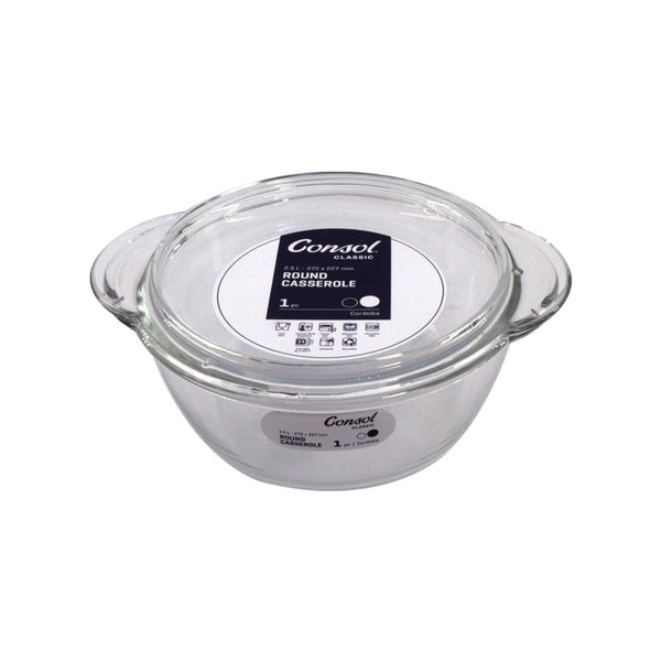 CONSOL CORDOBA ROUND CASSEROLE, 3.1LT (117X272X227MM DIA)