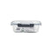 CONSOL MADRID 2 DIVISION STORAGE CONTAINER WITH CLIP ON LID, 1.36LT (230X175X76MM)