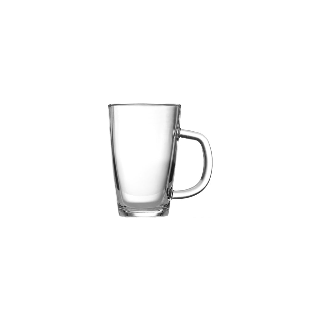 REGENT LATTE GLASS BULLET SHAPE MUG, (350ML) BULK