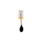 REGENT KITCHEN SPOONULA BLACK SILICONE AND BEECH WOOD HANDLE, (330X70X20MM)