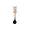 REGENT KITCHEN LADLE BLACK SILICONE AND BEECH WOOD HANDLE, (310X80X60MM)