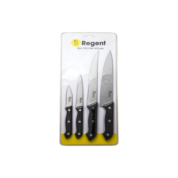 REGENT KITCHEN KNIVES 4 PIECE SET, (185MM l 230MM l 320MM l 320MM)