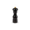 REGENT KITCHEN SALT/PEPPER WOODEN GRINDER WITH BLACK FINISH EACH, (155X50MM DIA)