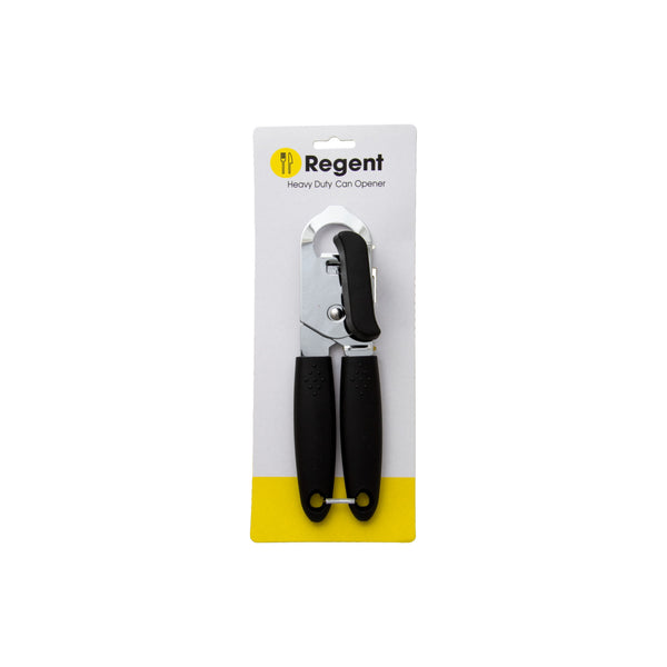 REGENT KITCHEN CAN OPENER BLACK HEAVY DUTY, (215X55X50MM)