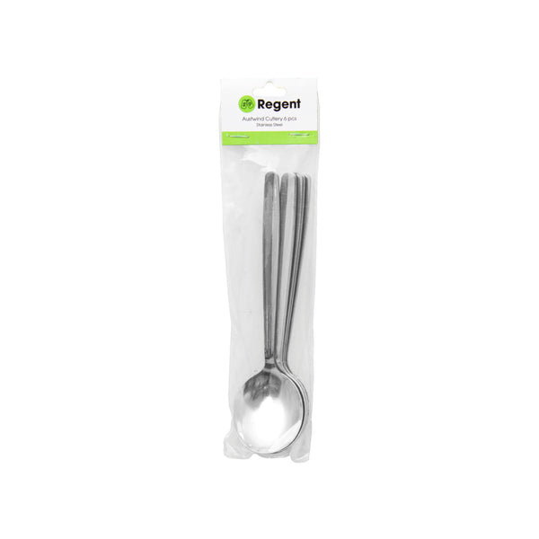 REGENT CUTLERY AUSTWIND (ELOFF) SOUP SPOON ST STEEL, 6PK