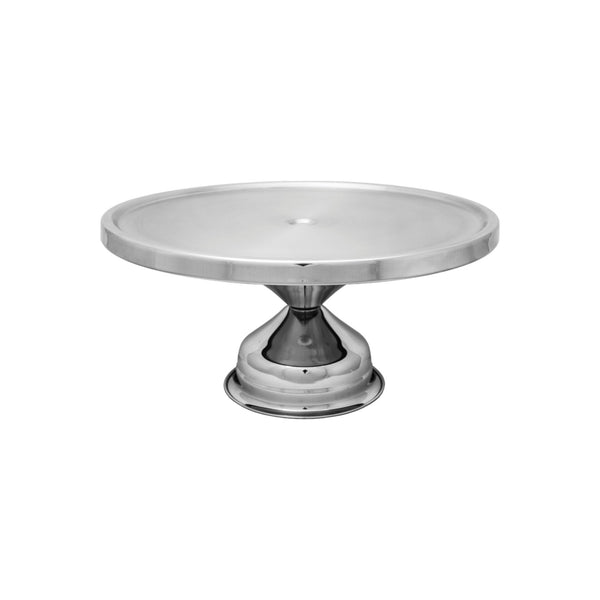 REGENT CAKE STAND FOOTED STAINLESS STEEL, (326MM DIAX180MM)