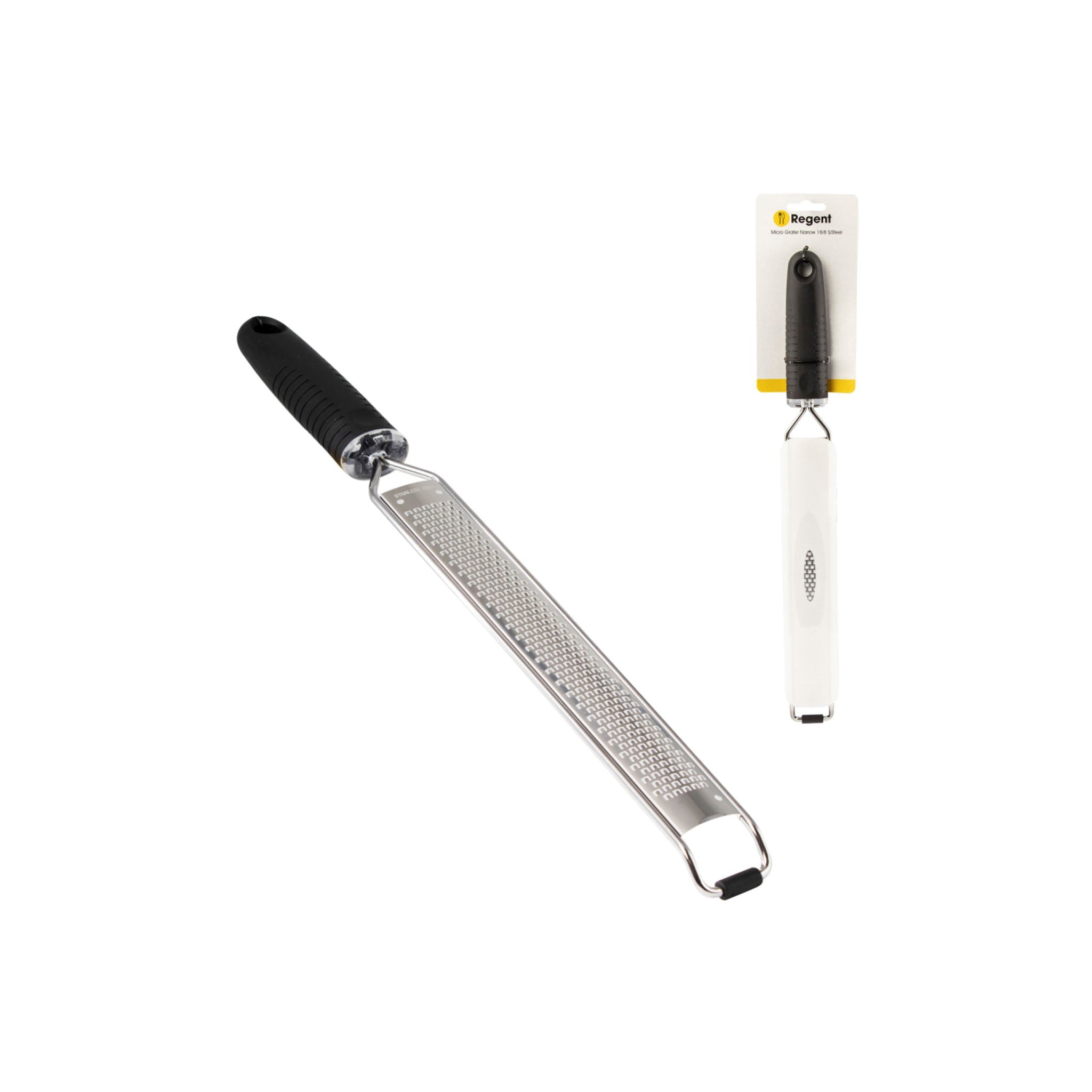 REGENT KITCHEN MICRO GRATER NARROW 18 8 STAINLESS STEEL 385X37X20MM