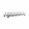 BAR BUTLER 10 CLEAR PLASTIC SHOT GLASSES 25ML ON A TRAY 11PCS SET