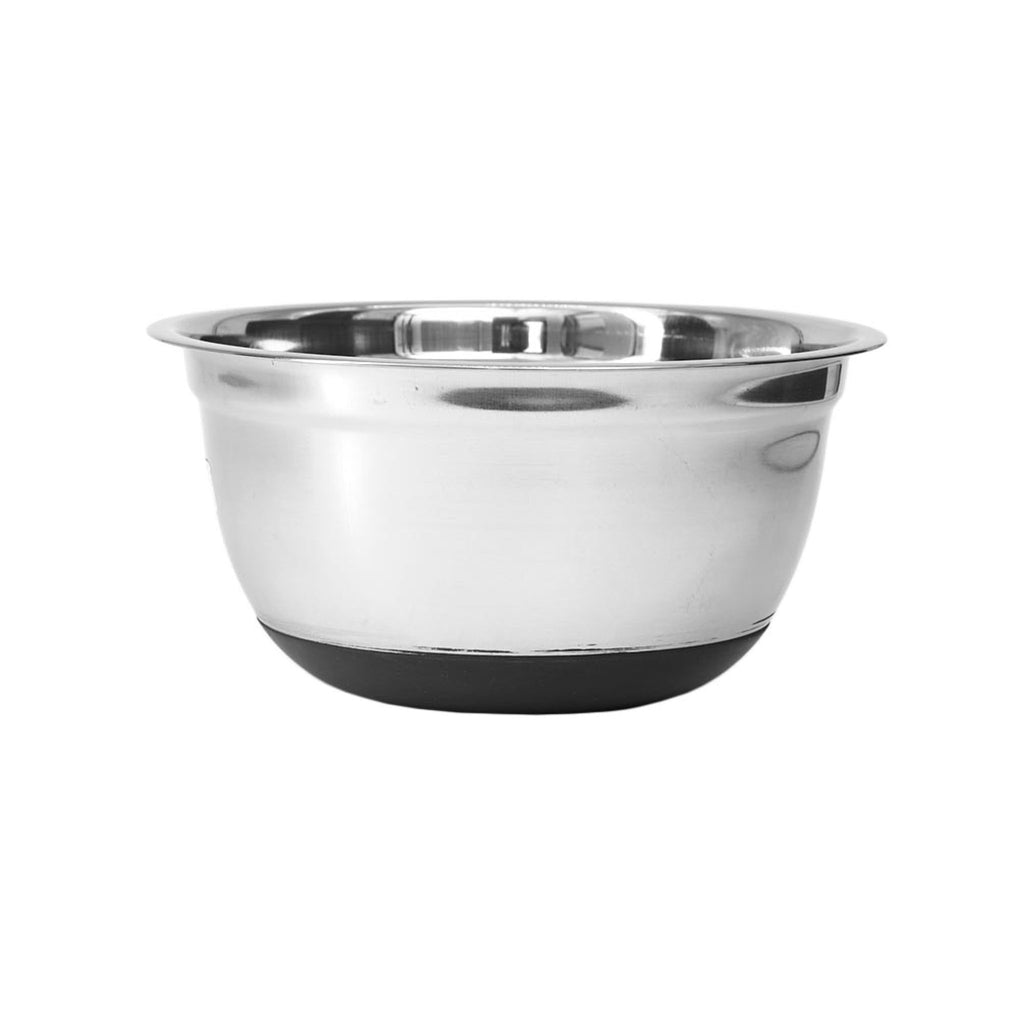 REGENT BAKEWARE MIXING BOWL CLASSIC WITH BLACK RUBBER BASE, (220MM DIAX110MM)