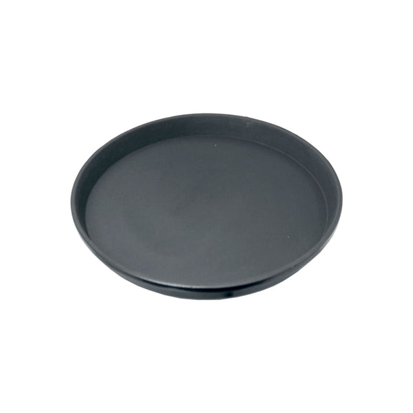 BAR BUTLER BLACK NON-SLIP ROUND TRAY, (355MM DIA)