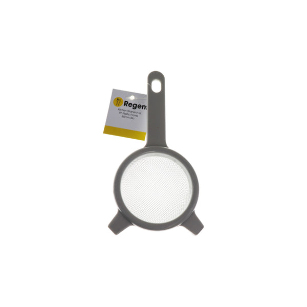 REGENT KITCHEN STRAINER ST STEEL WITH PP PLASTIC FRAME GREY, (170/80MM DIAX45MM)
