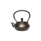 REGENT CAST IRON CHINESE TEAPOT FLOWER GOLD/BRONZE WITH BLACK HANDLE, (650ML)