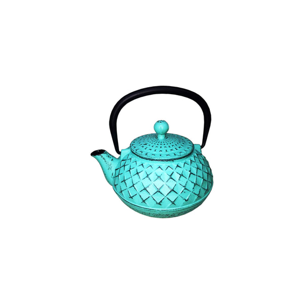 REGENT CAST IRON CHINESE TEAPOT TURQUOISE, (500ML)