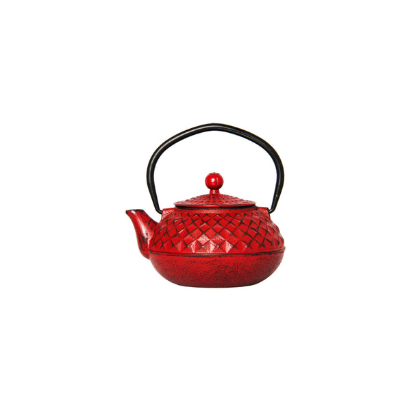 REGENT CAST IRON CHINESE TEAPOT RED, (500ML)