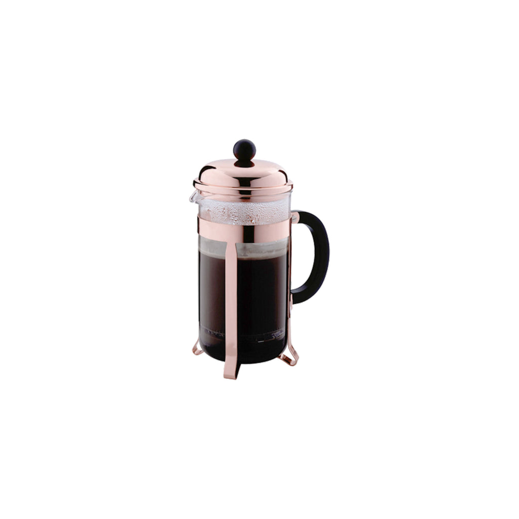 REGENT COFFEE PLUNGER WITH COPPER PLATED FRAME 3 CUP, (350ML)