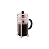 REGENT COFFEE PLUNGER WITH COPPER PLATED FRAME 8 CUP, (1LT)