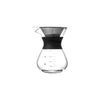 REGENT COFFEE MAKER POUR OVER GLASS CARAFE WITH ST STEEL FILTER  6 CUP, 400ML (150X105MM DIA)