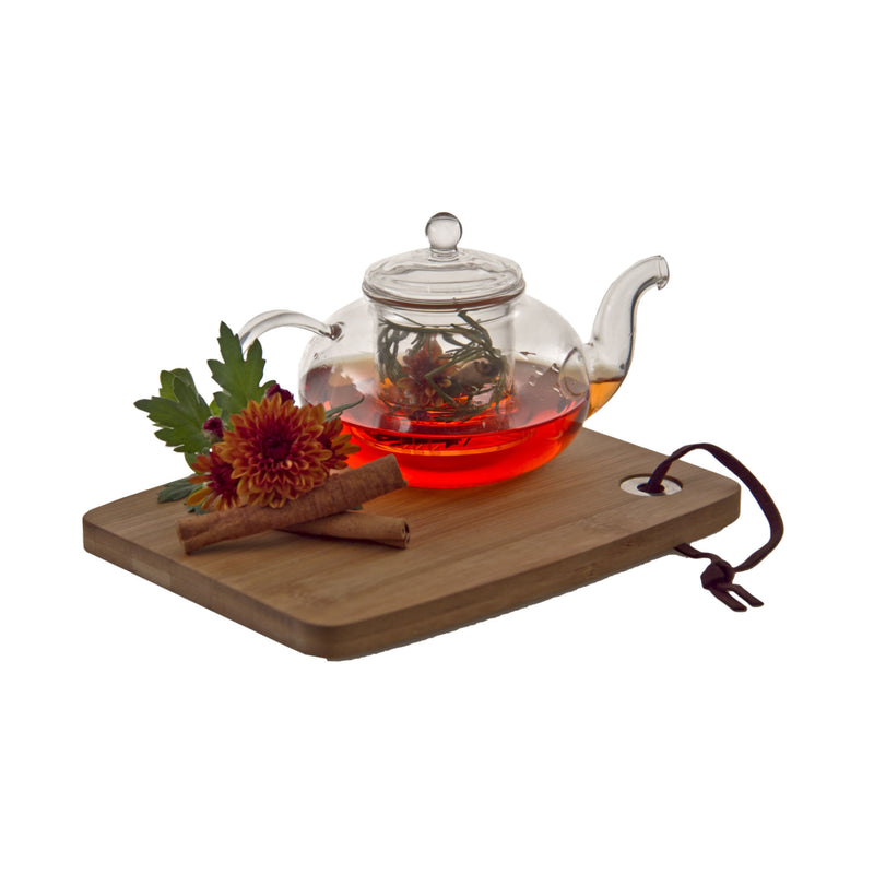 REGENT TEAPOT BOROSILICATE GLASS WITH INFUSER AND LID, 450ML (128MM DIAX125MM)