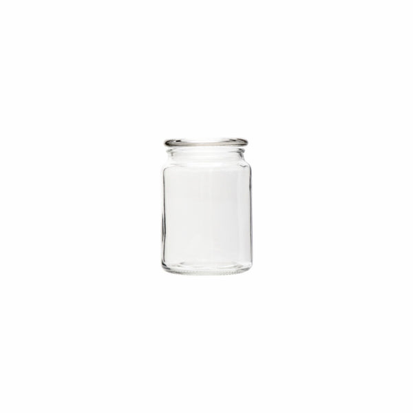 REGENT GLASS ROUND JAR WITH GLASS LID, 800ML (140X100MM DIA)