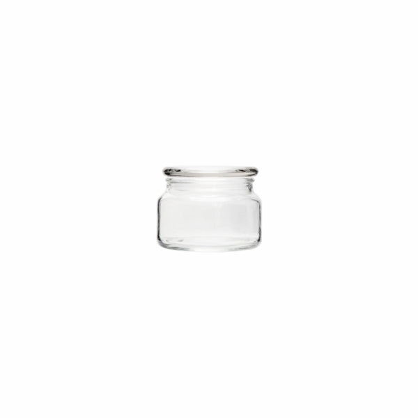 REGENT GLASS ROUND JAR WITH GLASS LID, 300ML (80X100MM DIA)