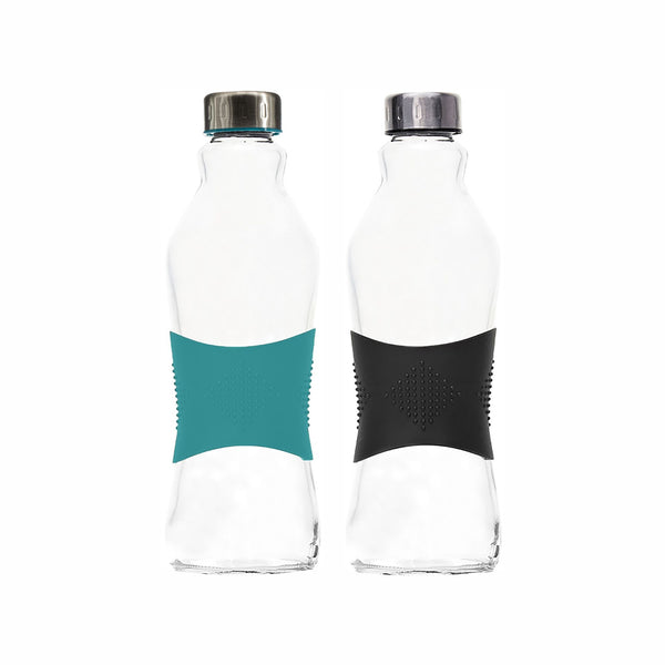 CONSOL GRIP N GO BOTTLE WITH METAL LID IN ASSORTED COLOURS, 1LT (247X53MM DIA)