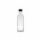 CONSOL SQUARE OIL & VINEGAR BOTTLE WITH BLACK LID, 250ML (203X48X48MM)