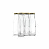CONSOL CHUTNEY BOTTLE WITH GOLD LID 6 PACK, 250ML (180X54MM DIA)