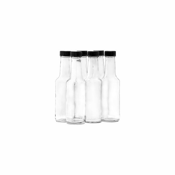 CONSOL WORCESTER SAUCE BOTTLE WITH BLACK LID 6 PACK, 125ML (162X46MM DIA)