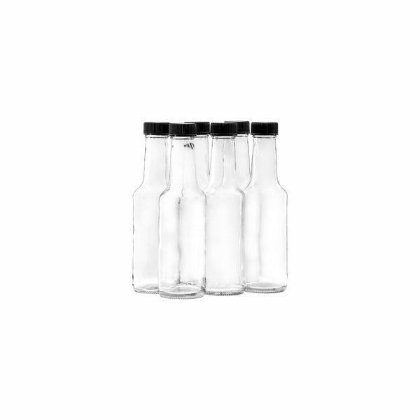 CONSOL WORCESTER SAUCE BOTTLE WITH BLACK LID 6 PACK, 125ML (162X46MM DIA)