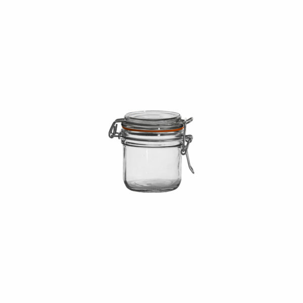 REGENT HERMETIC GLASS CANISTER WITH CLIP SEAL GLASS LID, 200ML (85X80MMDIA)