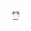 REGENT HERMETIC GLASS CANISTER WITH CLIP SEAL GLASS LID, 190ML (95X60MM DIA)