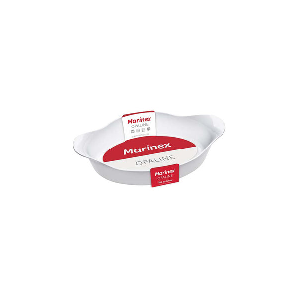 MARINEX OPALINE OVAL ROASTER MEDIUM, 1LT (316X251X198)