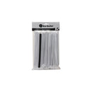BAR BUTLER PAPER STRAWS BLACK 50 X 3 PLY (8MM) WRAPPED + 1 UNWRAPPED, 51 PCS