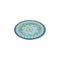 MELAMINE DINNER PLATE BLUE MOROCCAN MANDALA, (14X252MM DIA)