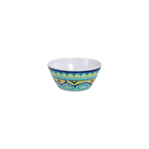 MELAMINE BOWL BLUE MOROCCAN MANDALA, (67X150MM DIA)