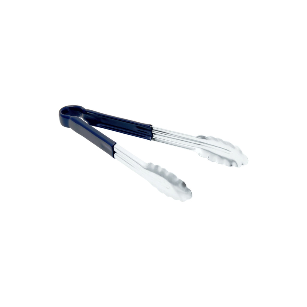 REGENT TONGS STAINLESS STEEL POLYCOATED BLUE, (317X40X115MM)