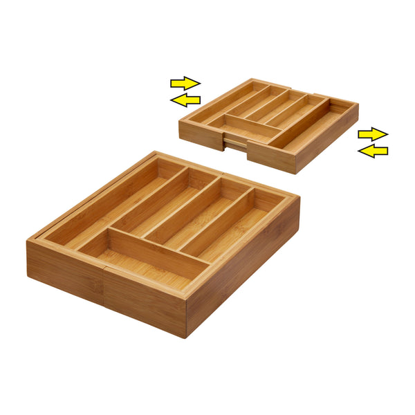REGENT BAMBOO EXPANDABLE CUTLERY TRAY, (400/260X320X50MM)