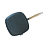 REGENT COOKWARE CAST IRON SQUARE SKILLET WITH WOODEN HANDLE, (425/250X250X20MM)