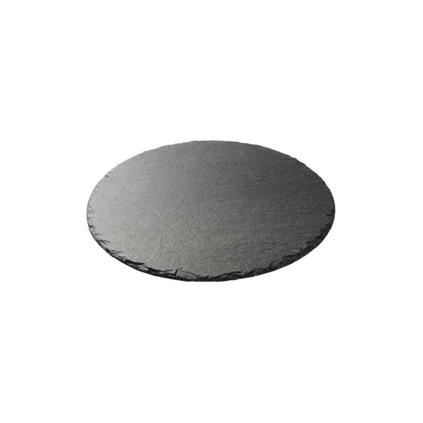REGENT KITCHEN SLATE ROUND SERVING BOARD, (350MM DIA)