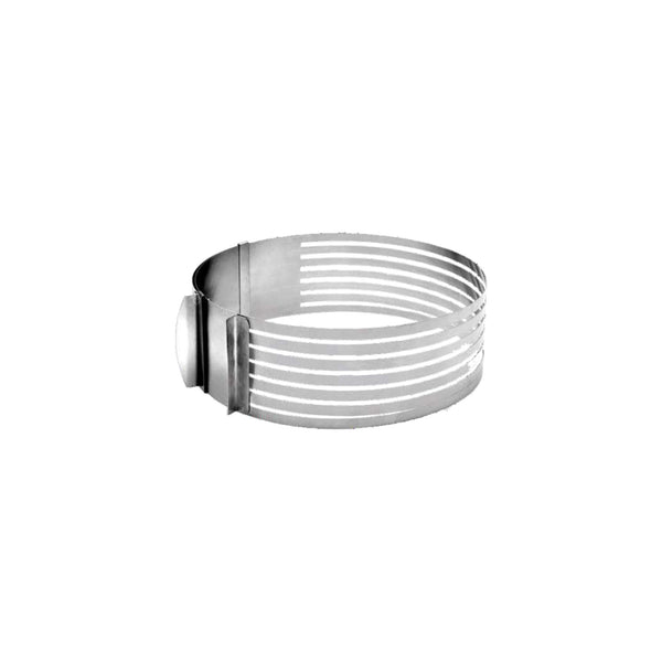 REGENT BAKEWARE ADJ. LAYER CAKE SLICING RING ST STEEL, (305/240MM DIAX85MM)